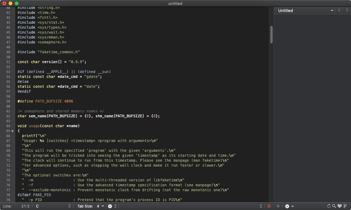 Скриншот TextMate Скриншот TextMate