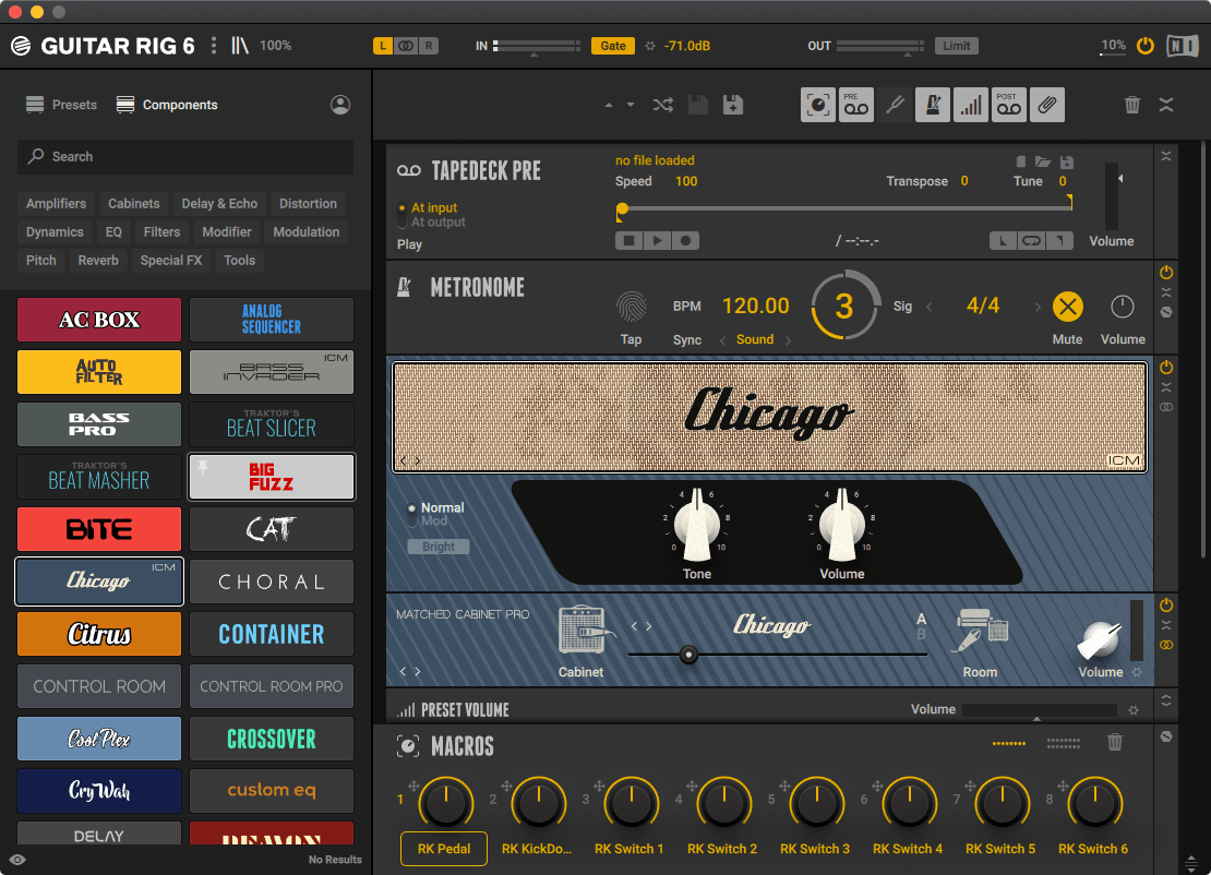 Скриншот Guitar Rig 7 Pro Скриншот Guitar Rig 7 Pro