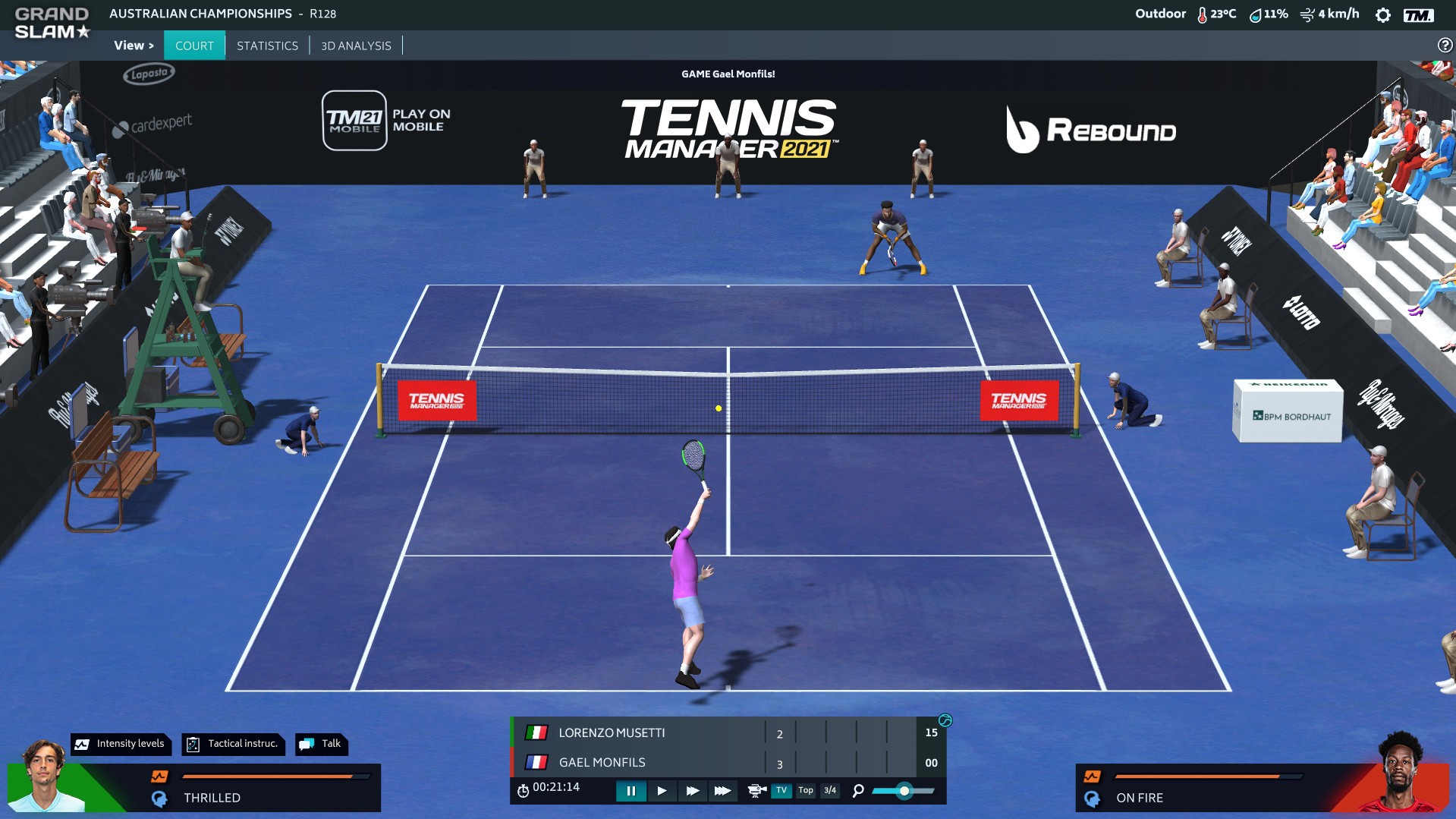 Скриншот Tennis Manager 2021 Скриншот Tennis Manager 2021