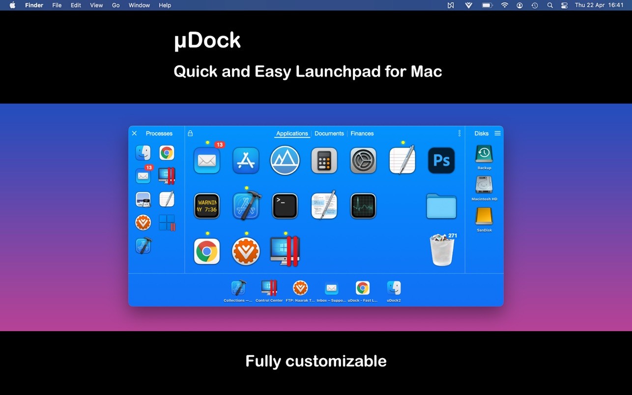 Скриншот uDock Скриншот uDock