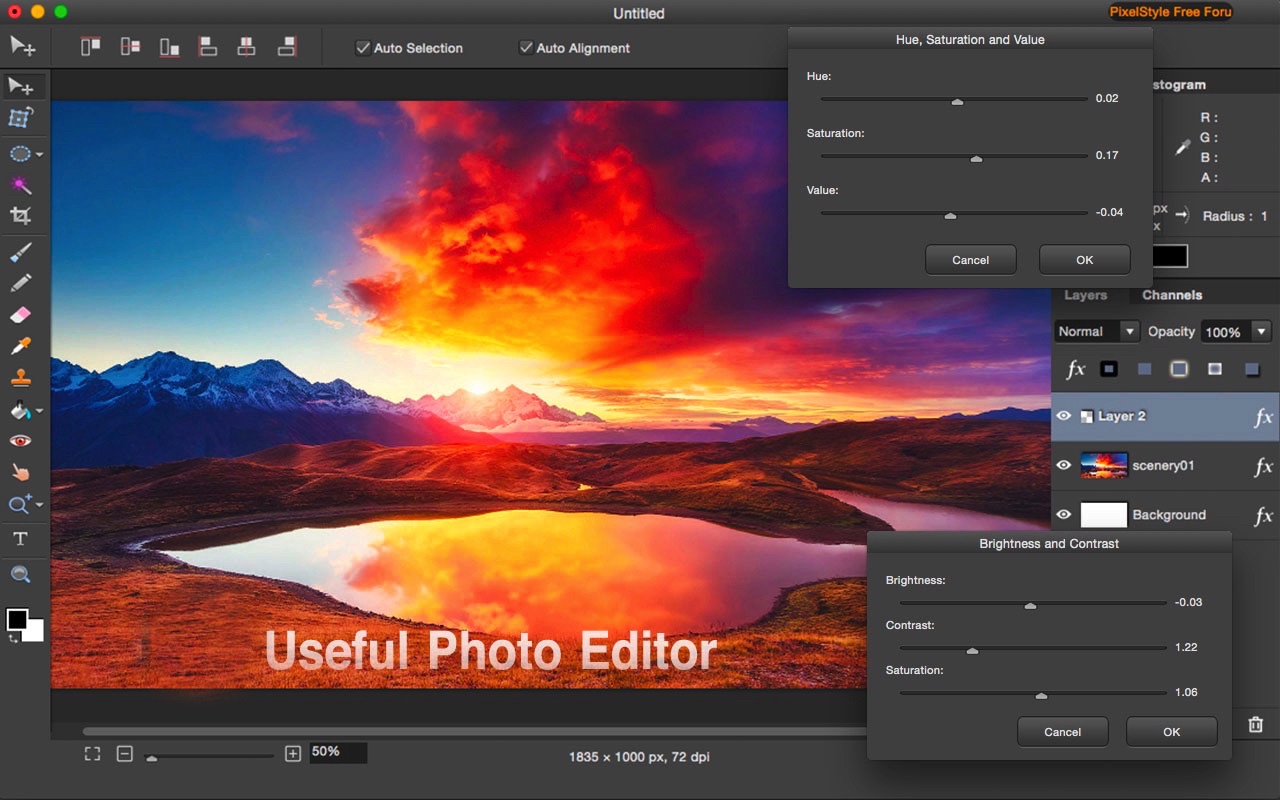 Editor. Photo Editor UI. Photo image Editor PIXELSTYLE. Photo Editor PC UI. Image Editor selection.