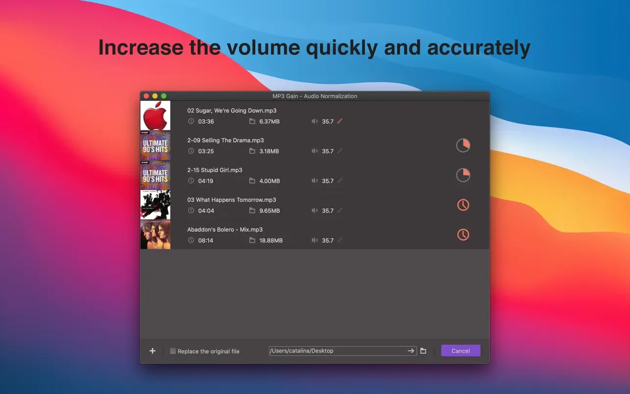 Скриншот MP3 Gain Скриншот MP3 Gain