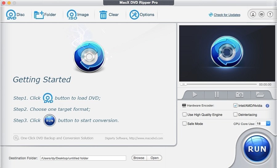 Скриншот MacX DVD Ripper Pro Скриншот MacX DVD Ripper Pro