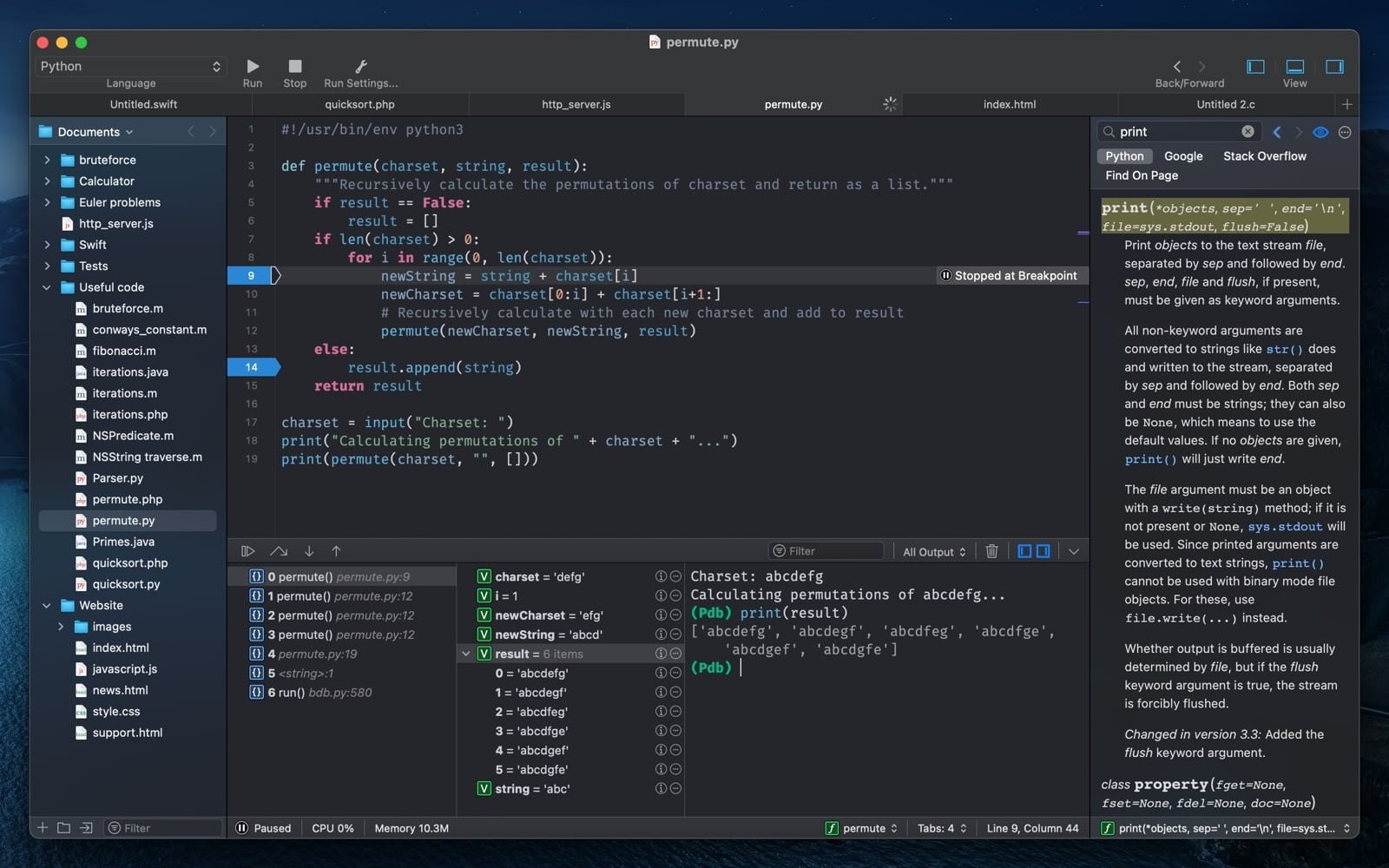 Скриншот CodeRunner 4 Скриншот CodeRunner 4