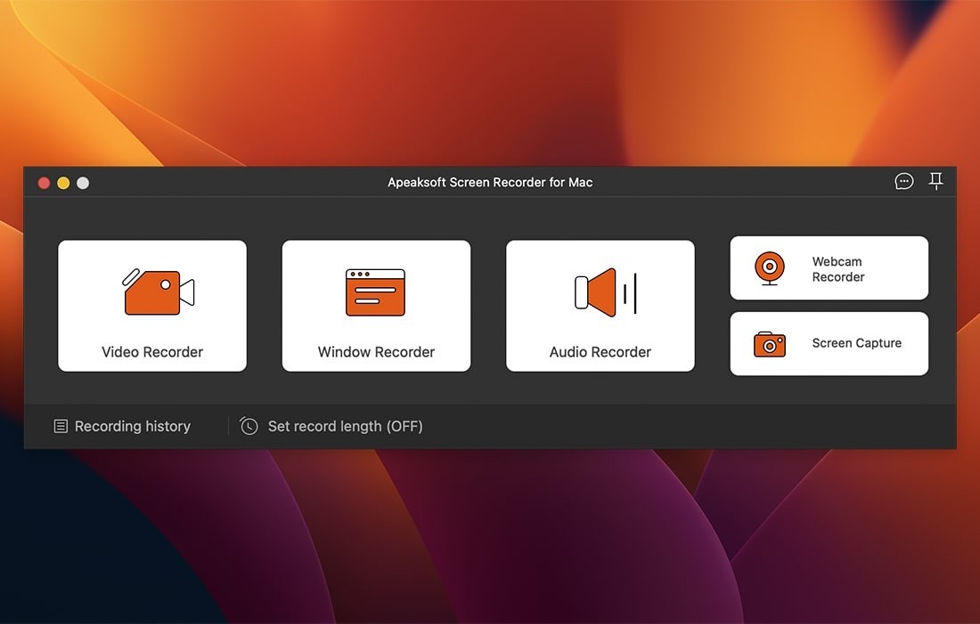 Скриншот Apeaksoft Screen Recorder Скриншот Apeaksoft Screen Recorder