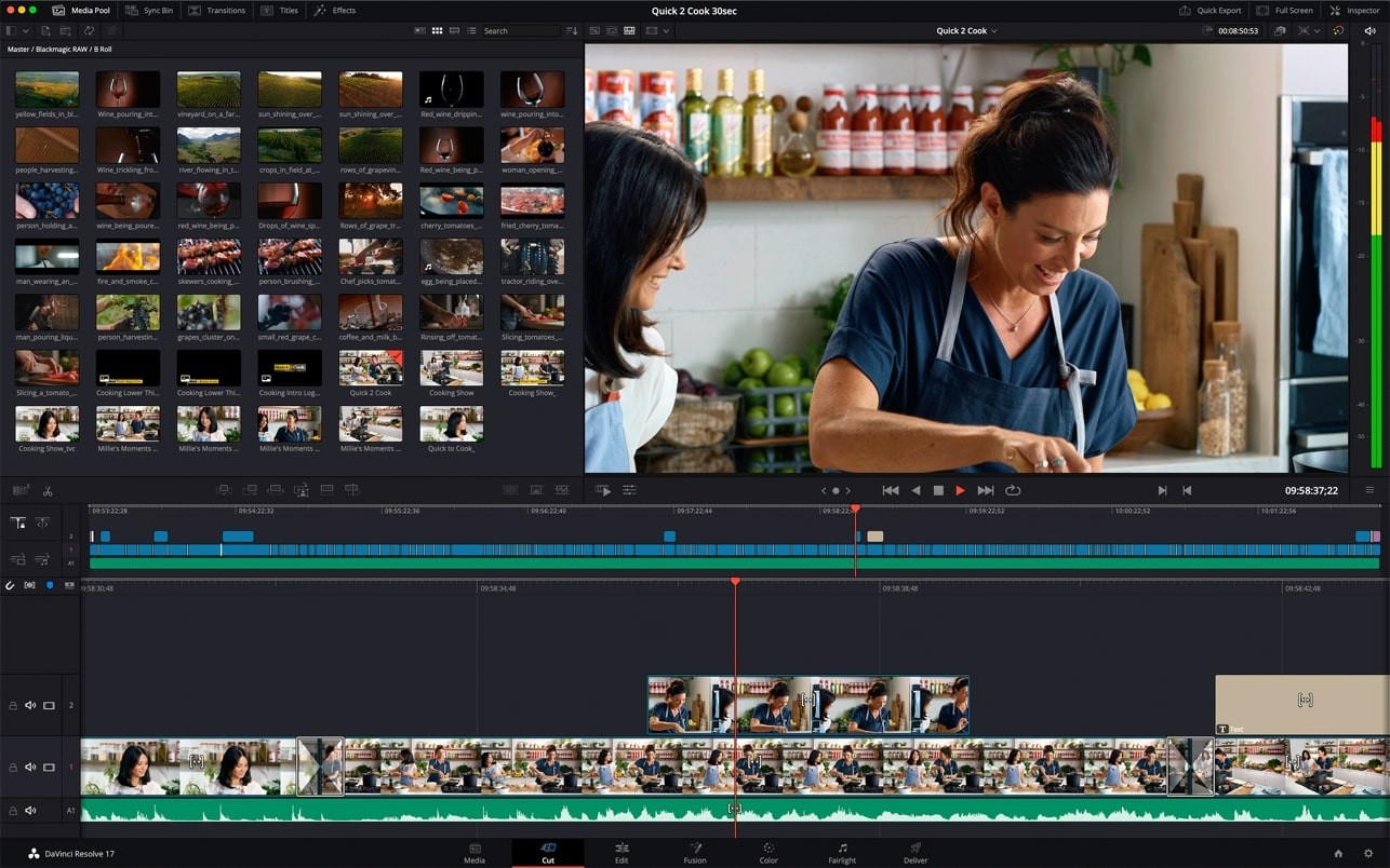 Скриншот DaVinci Resolve Studio 18 Скриншот DaVinci Resolve Studio 18