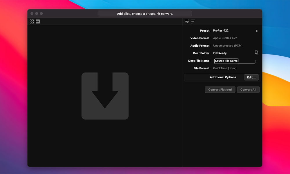 Скриншот EditReady Скриншот EditReady