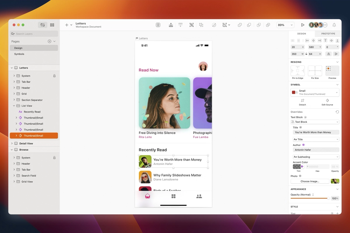 Скриншот Sketch Скриншот Sketch