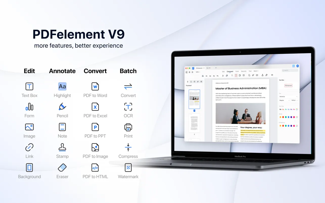 Скриншот Wondershare PDFelement Pro Скриншот Wondershare PDFelement Pro