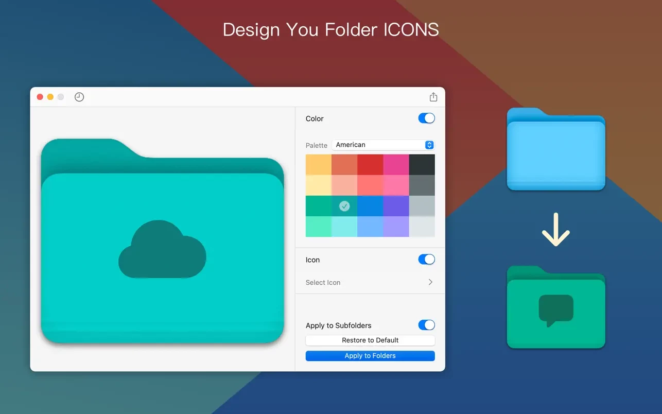 Скриншот Foldor-Design Your Folder Icon Скриншот Foldor-Design Your Folder Icon