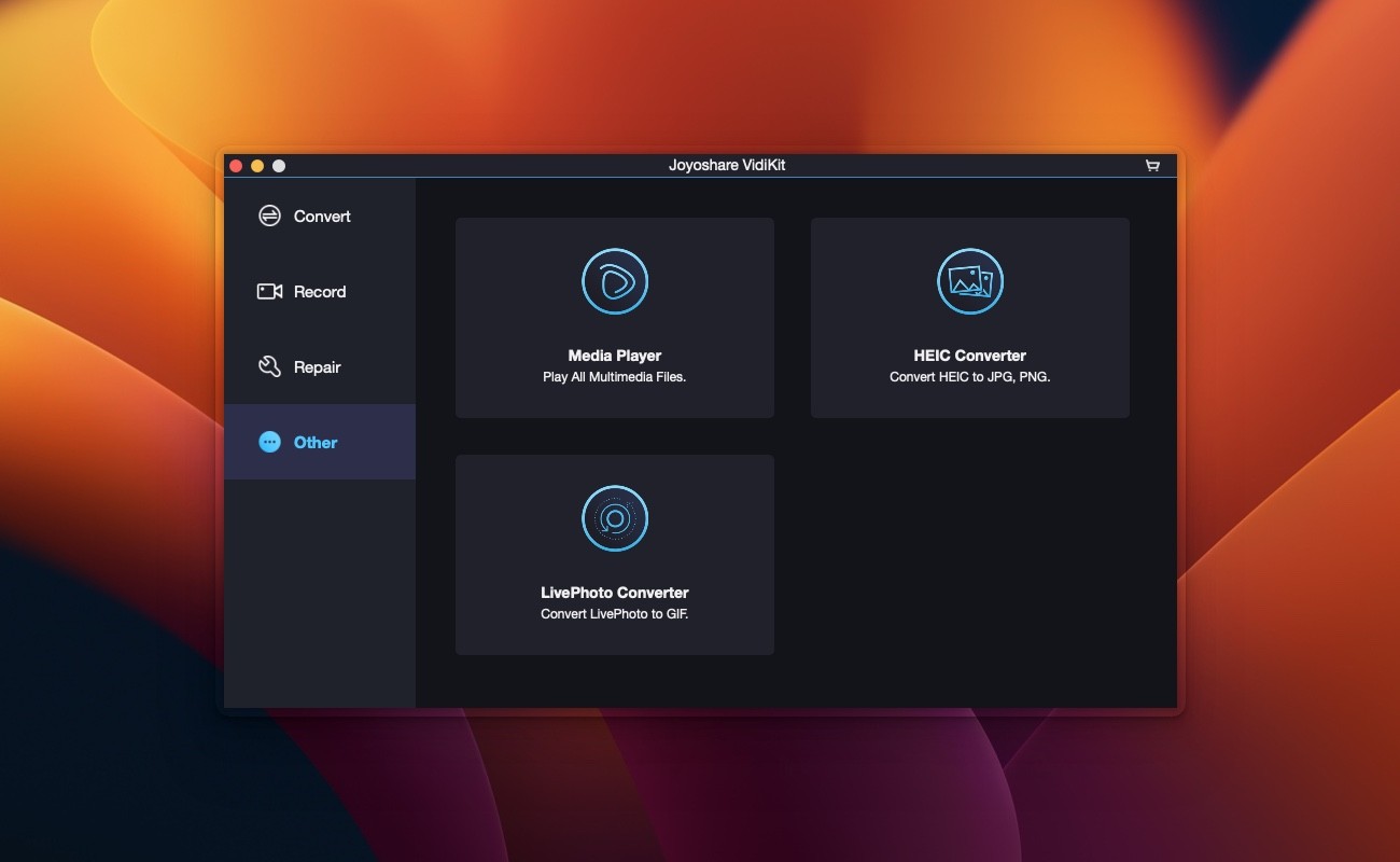 Скриншот Joyoshare VidiKit Скриншот Joyoshare VidiKit