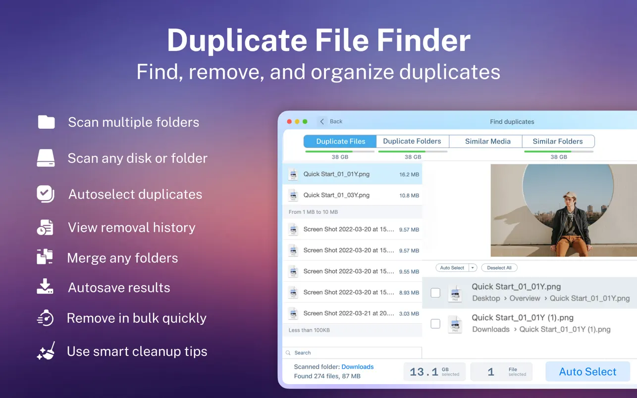 Скриншот Duplicate File Finder Скриншот Duplicate File Finder