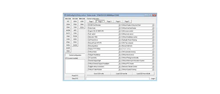 ELMConfig 0.2.17c для Ford Focus ELMConfig 0.2.17c для Ford Focus